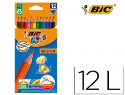 12 lápices de colores Bic Kid Evolution